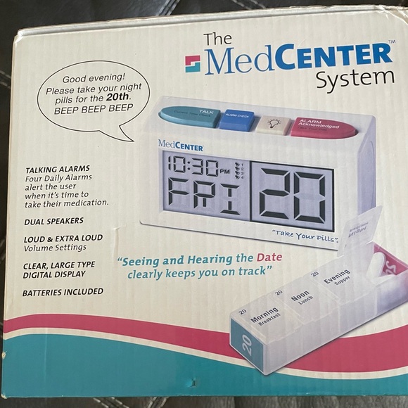 The MedCenter System- medication organizer/ reminder - NEW in Box - Picture 2 of 8